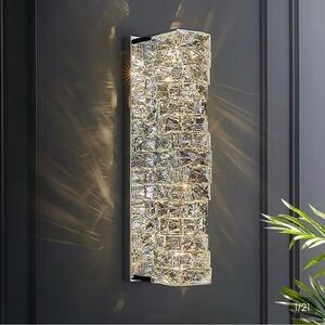 Source Unknown Crystal Wall Sconce